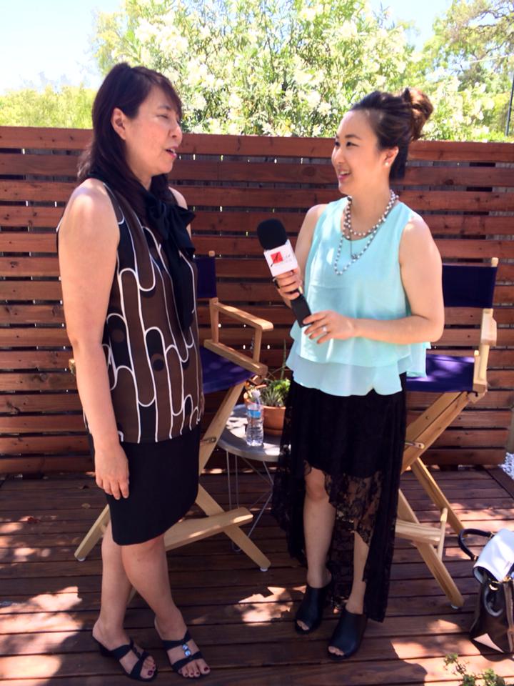 Alice Kim interviewing Iris Yamashita